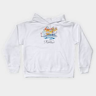 City view of Amsterdam Kids Hoodie